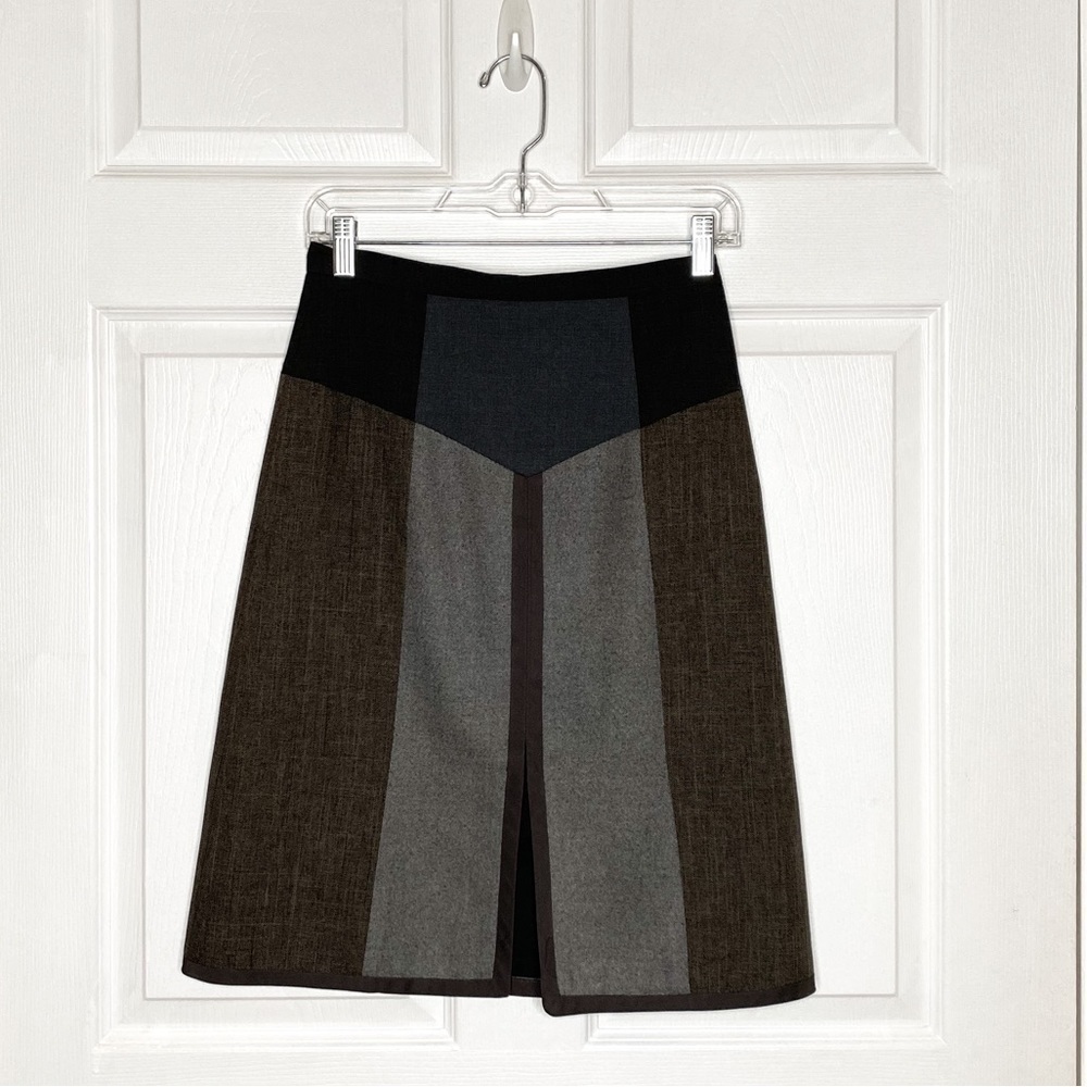 Rebecca Taylor A-Line Colorblock Skirt Size 2